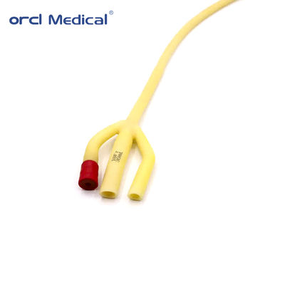 Orcl विभिन्न डिस्पोजेबल मेडिकल मेडिकल उपभोग्य सामग्रियां अनुकूलित 3 वे फोली कैथेटर आकार संख्या 16