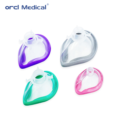 चिकित्सा उपभोग्य पदार्थ उपभोग्य पदार्थ एक बार इस्तेमाल करने योग्य बाँझ आसान संज्ञाहरण मुखौटा एलर्जी प्रतिक्रियाओं से बचने के लिए लेटेक्स मुक्त संज्ञाहरण मुखौटा